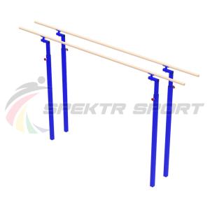 Купить Брусья гимнастические мужские массовые со стеклопластиковыми жердями (уличн. под бетонирование) в Рыльске 