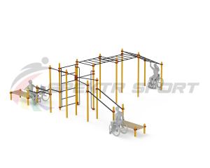 Купить Спортивный комплекс для инвалидов-колясочников WRK-D23_76mm в Рыльске 