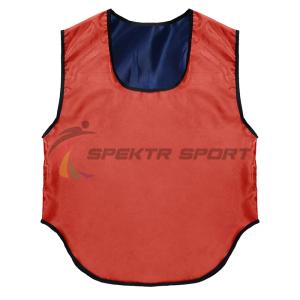 Купить Манишка футбольная двусторонняя Spektr Sport красно-синяя р. 36-40 в Рыльске 