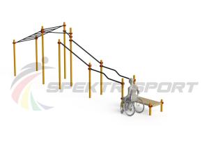 Купить Спортивный комплекс для инвалидов-колясочников WRK-D22_76mm в Рыльске 